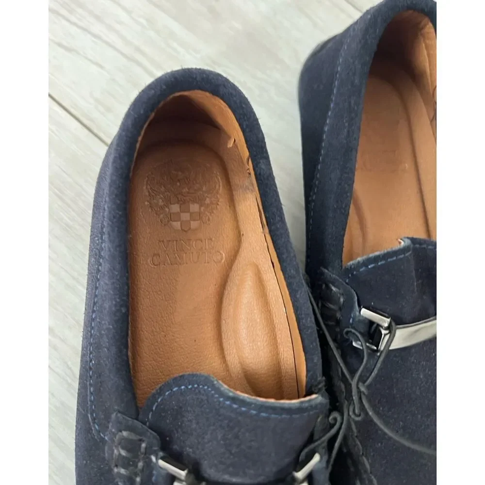 Vince camuto boy suade & leather Loafers size 11.5
